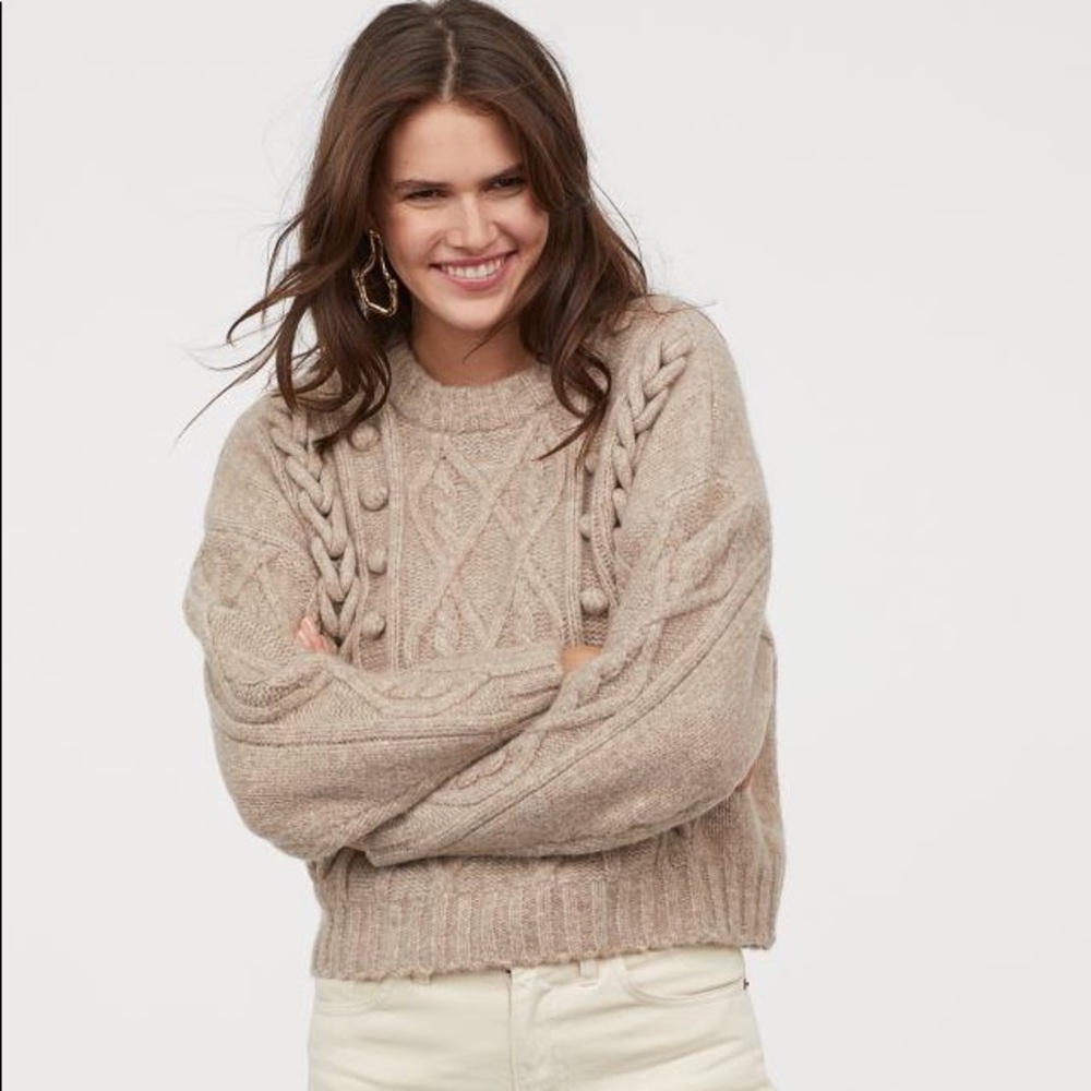 ✨CLOSET CLEAR OUT✨H&M Cable Knit Melange Sweater